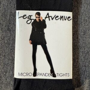 Leg Avenue Black Spandex Tights